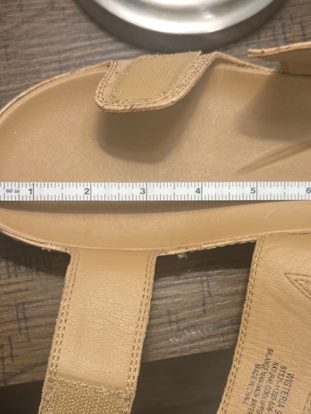 Baretraps Cork-Look Double Strap Slide Sandals - Tan - Picture 9 of 11